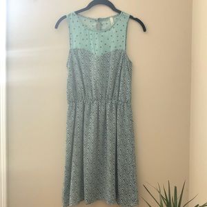 Chevron and Polka Dot Dress